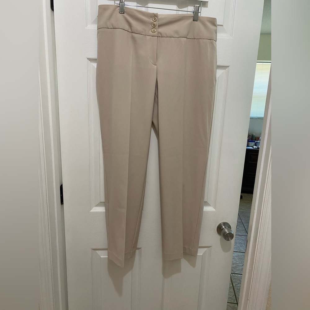 Briggs New York Elegant Beige Women's Pants size 14P